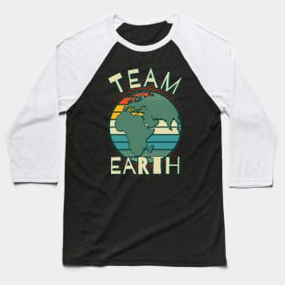 Team Earth Retro Colors Baseball T-Shirt